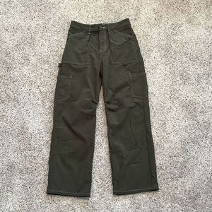 DOKOTOO Dark Olive Green Corduroy Cargo Pants Size 6